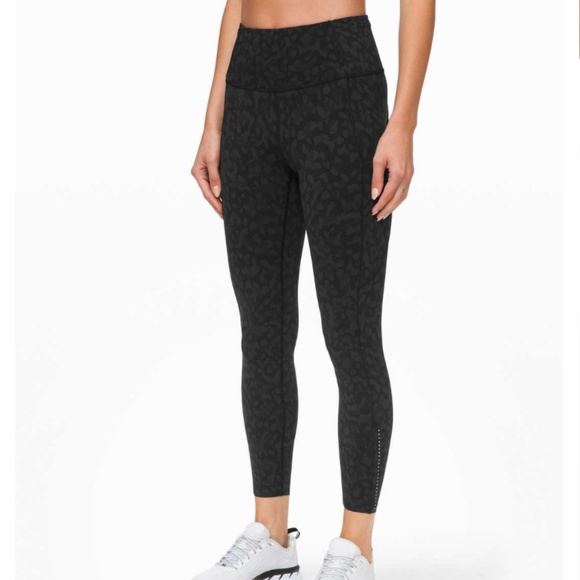 Lululemon Fast and Free Tight 25" *Non-Reflective Nulux FORMATION CAMO (cheetah) - Picture 1 of 4